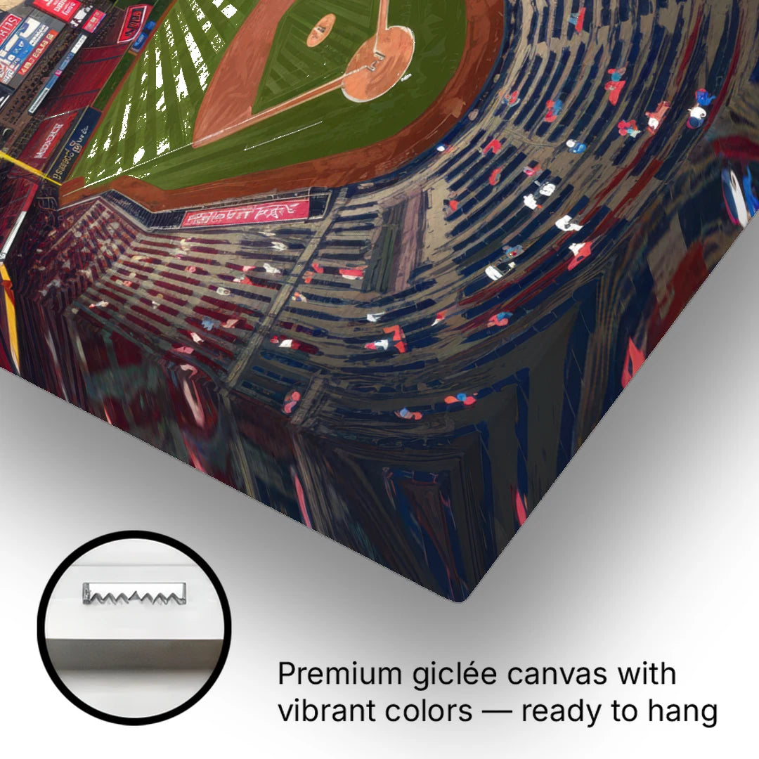 Philadelphia Phillies Ballpark - Canvas Wall Art - Gallery Wrap Corner