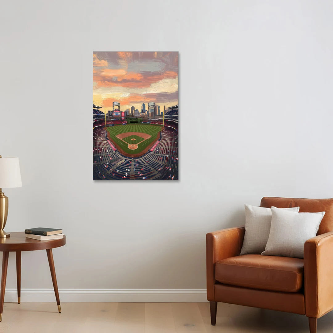 Philadelphia Phillies Ballpark - Canvas Wall Art - Sofa - 24x36
