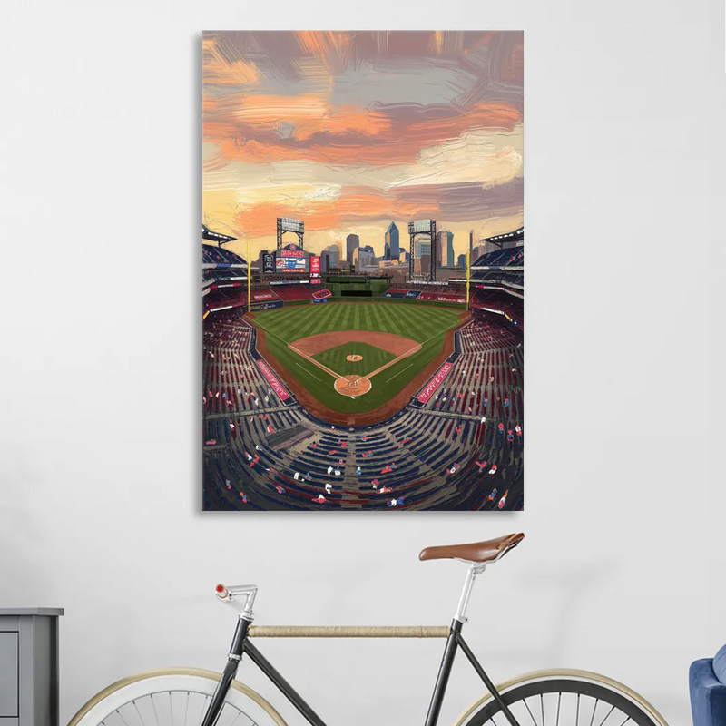 Philadelphia Phillies Ballpark Sitting Room - Canvas Wall Art