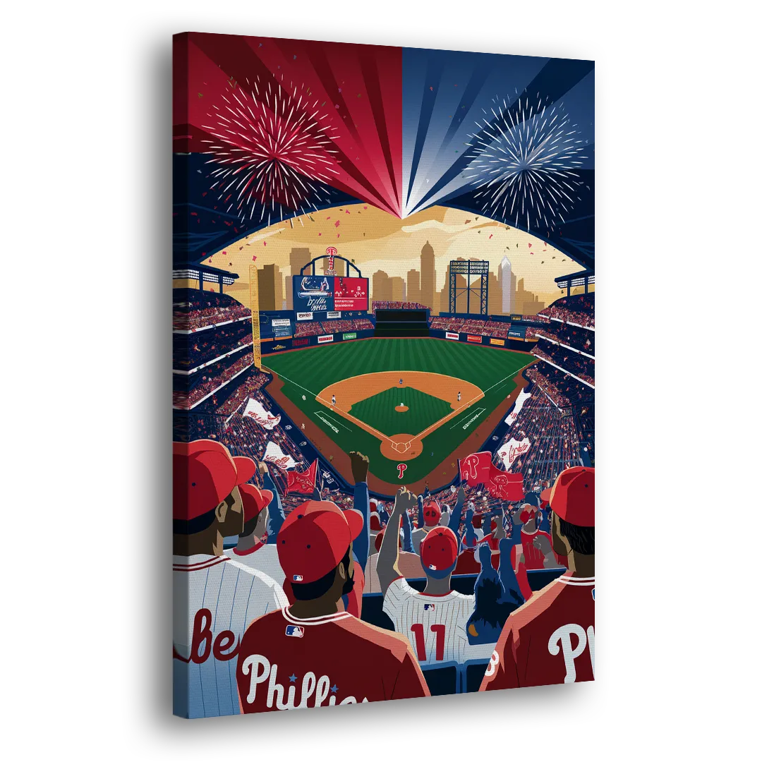 Philadelphia Phillies Celebration Side - Canvas Wall Art