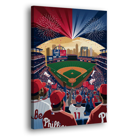 Philadelphia Phillies Celebration Side - Canvas Wall Art