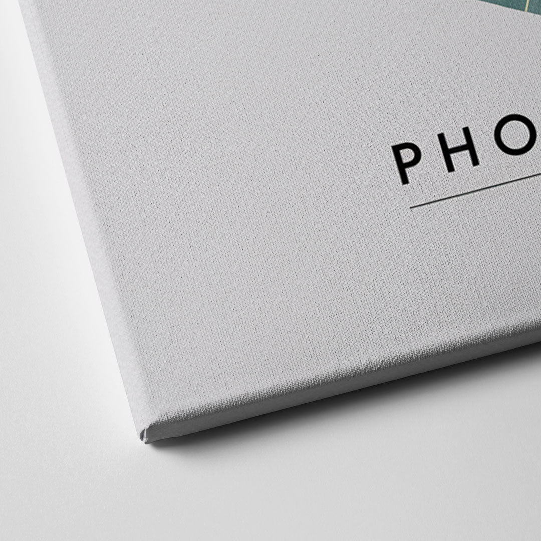 Phoenix Arizona Map Design Canvas Close Up