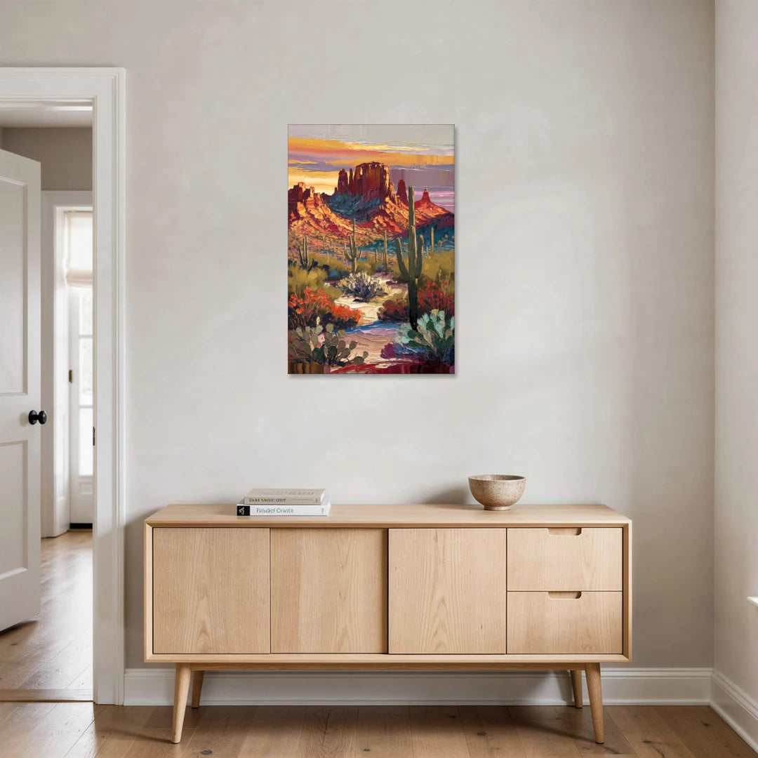 Phoenix Arizona Mountainscape - Canvas Wall Art - Coffee Table - 24x36