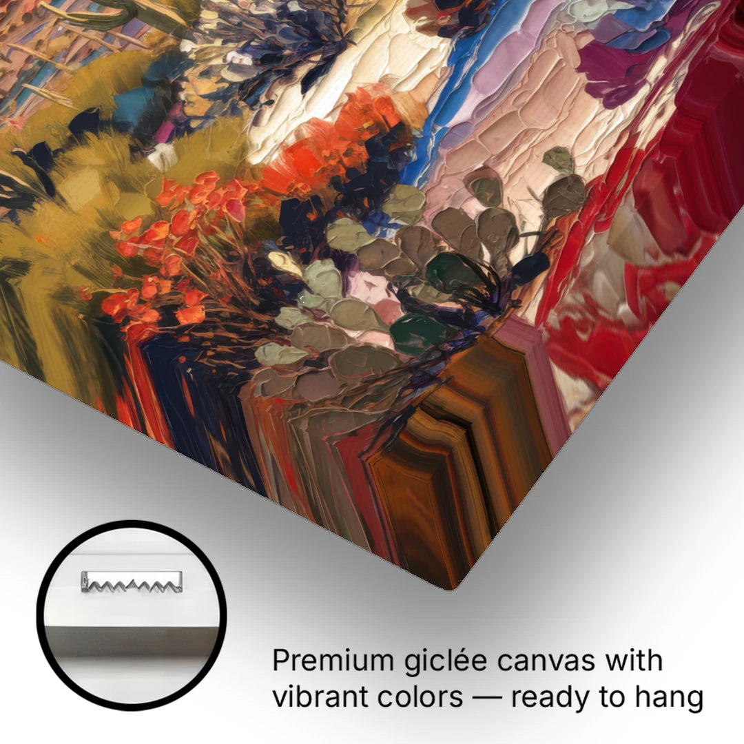 Phoenix Arizona Mountainscape - Canvas Wall Art - Gallery Wrap Corner