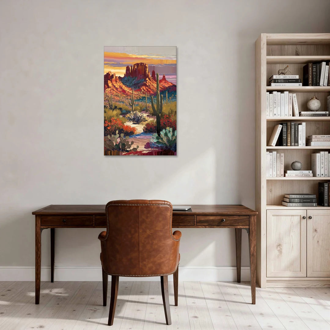 Phoenix Arizona Mountainscape - Canvas Wall Art - Office - 24x36