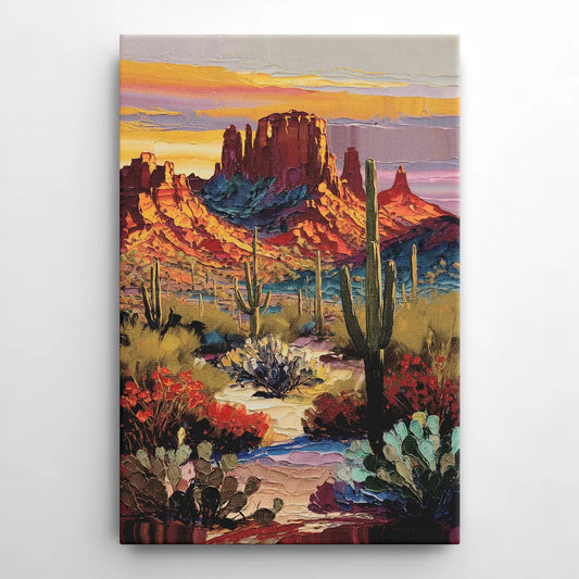 Phoenix Arizona Mountainscape - Canvas Wall Art