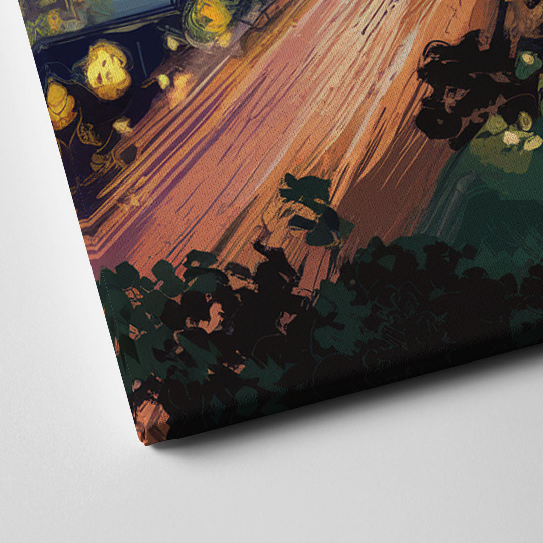 Phoenix Arizona Nightscape Canvas Close Up