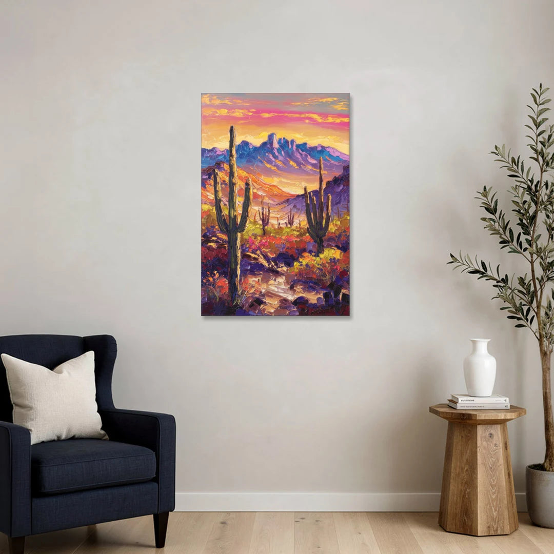 Phoenix Arizona Scenic Views - Canvas Wall Art - Sofa - 24x36
