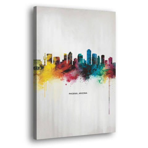 Phoenix Arizona Skyline View - Canvas Wall Art - Side