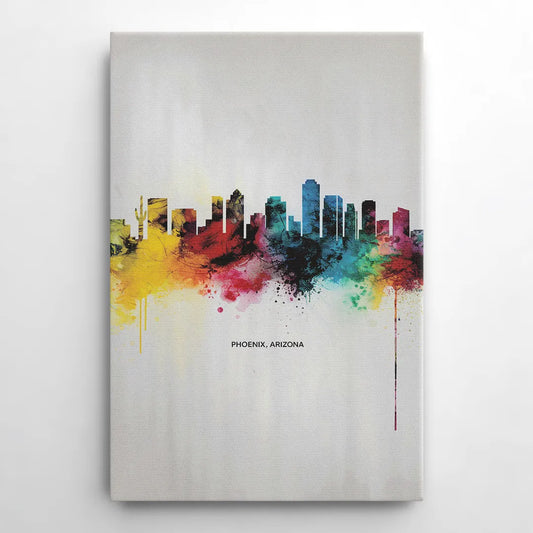 Phoenix Arizona Skyline View - Canvas Wall Art
