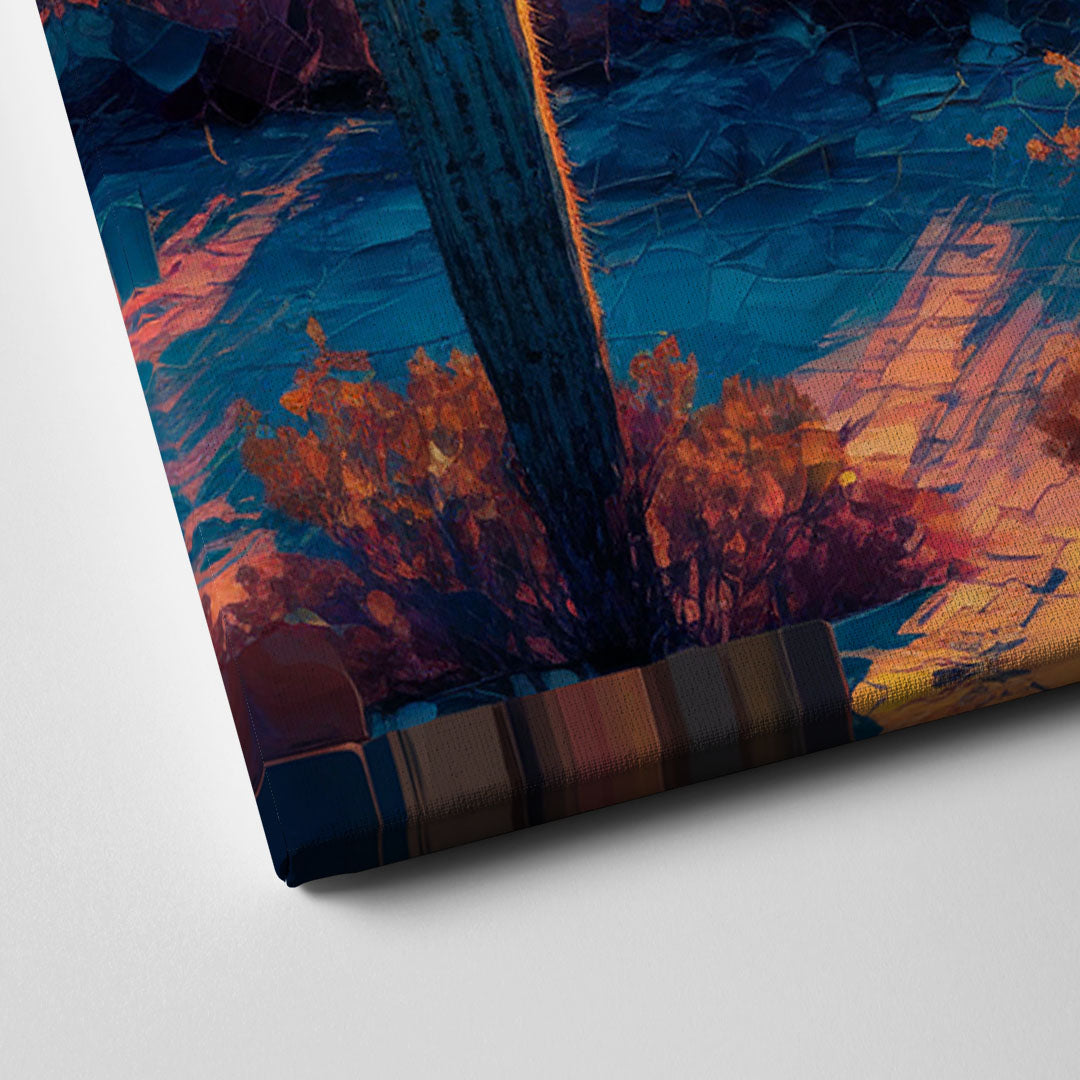 Phoenix Arizona Sunset Glow Canvas Close Up