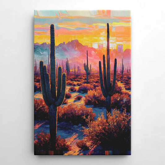 Phoenix Arizona Sunset Glow - Canvas Wall Art