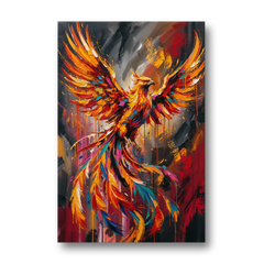 Phoenix Bird in Flight - Canvas Wall Art - Front