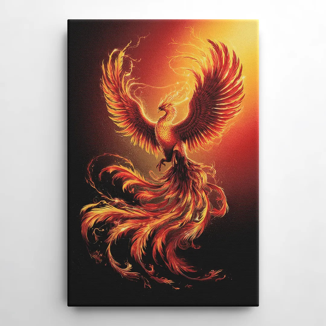 Phoenix Bird in Flight - Canvas Wall Art