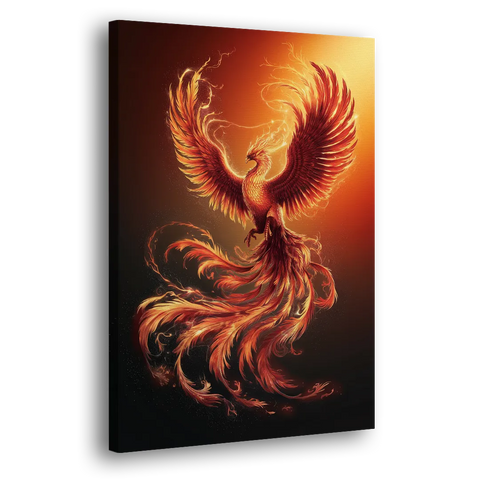 Phoenix Bird in Flight - Canvas Wall Art