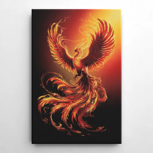Phoenix Bird in Flight - Canvas Wall Art