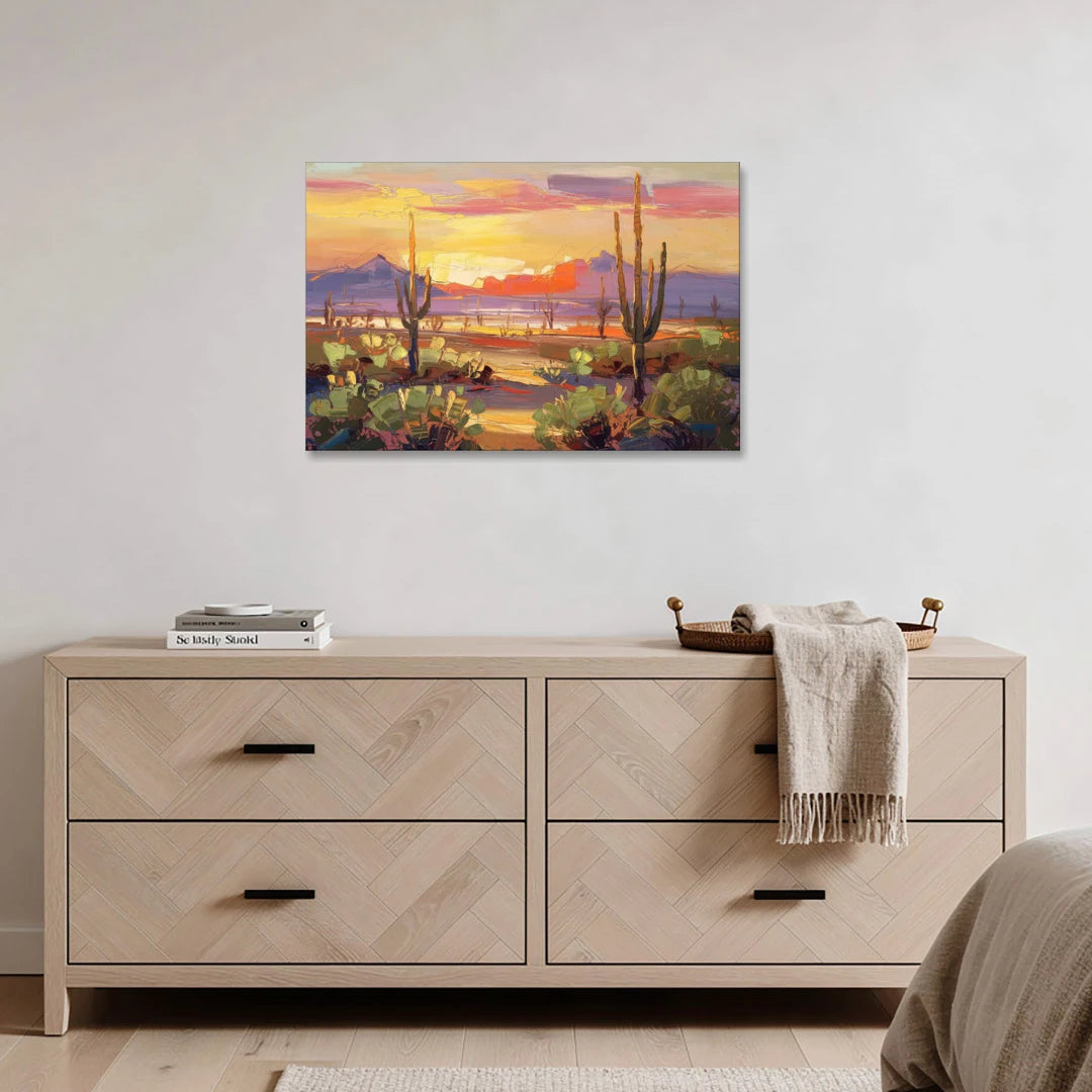 Phoenix Desert Horizon Scene - Canvas Wall Art - Coffee Table - 36x24