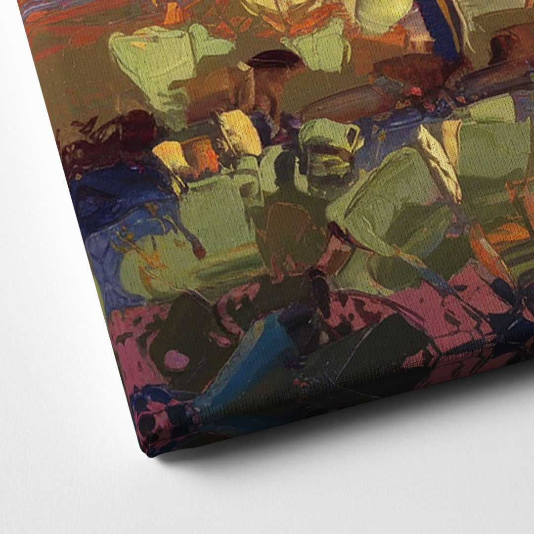 Phoenix Desert Horizon Scene Canvas Close Up