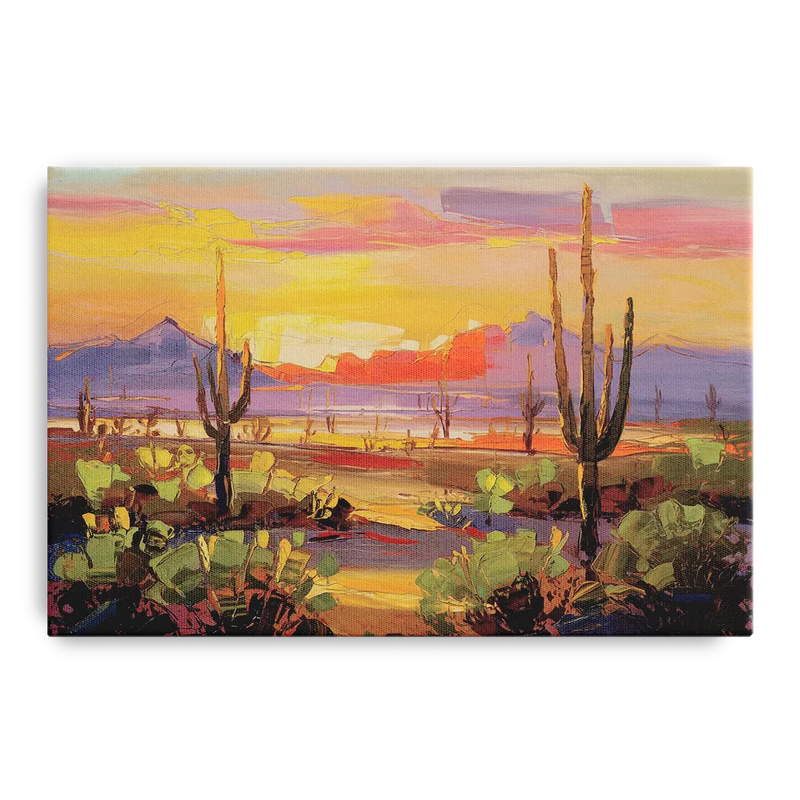 Phoenix Desert Horizon Scene Front - Canvas Wall Art