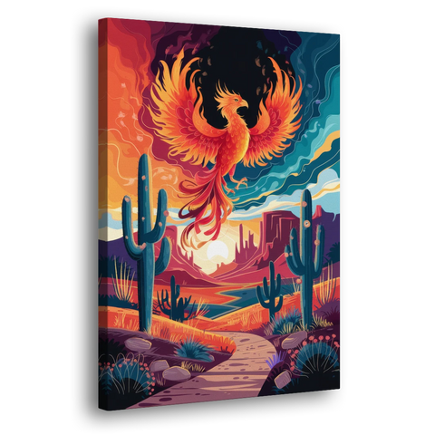 Phoenix Desert Landscape - Canvas Wall Art - Side