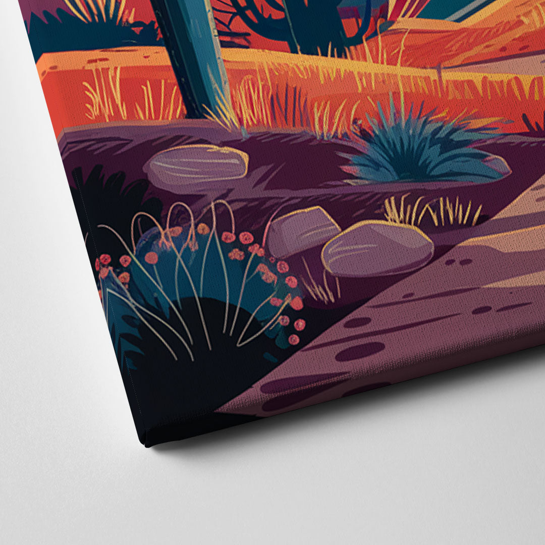 Phoenix Desert Landscape Canvas Close Up