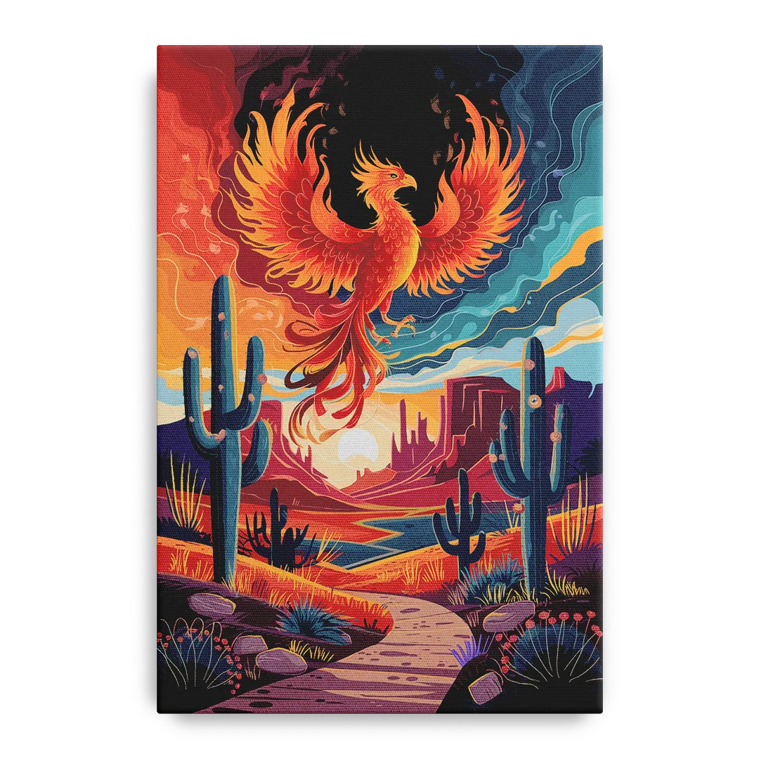 Phoenix Desert Landscape Front - Canvas Wall Art