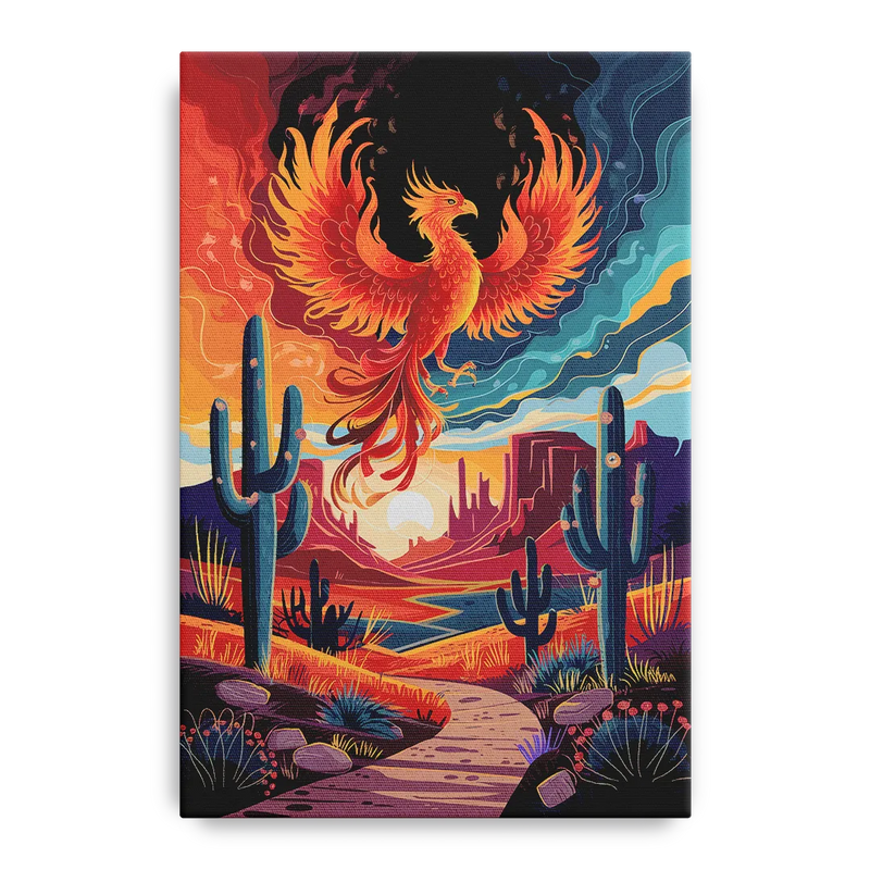 Phoenix Desert Landscape Front - Canvas Wall Art