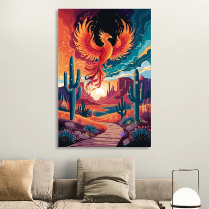 Phoenix Desert Landscape Living Room - Canvas Wall Art