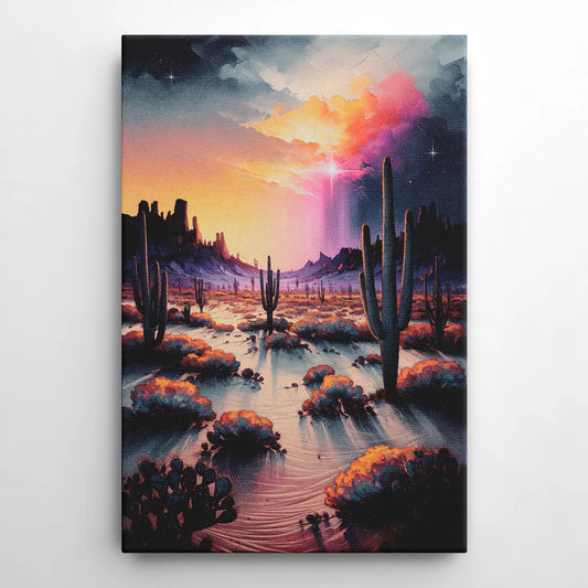 Phoenix Desert Twilight Glow - Canvas Wall Art
