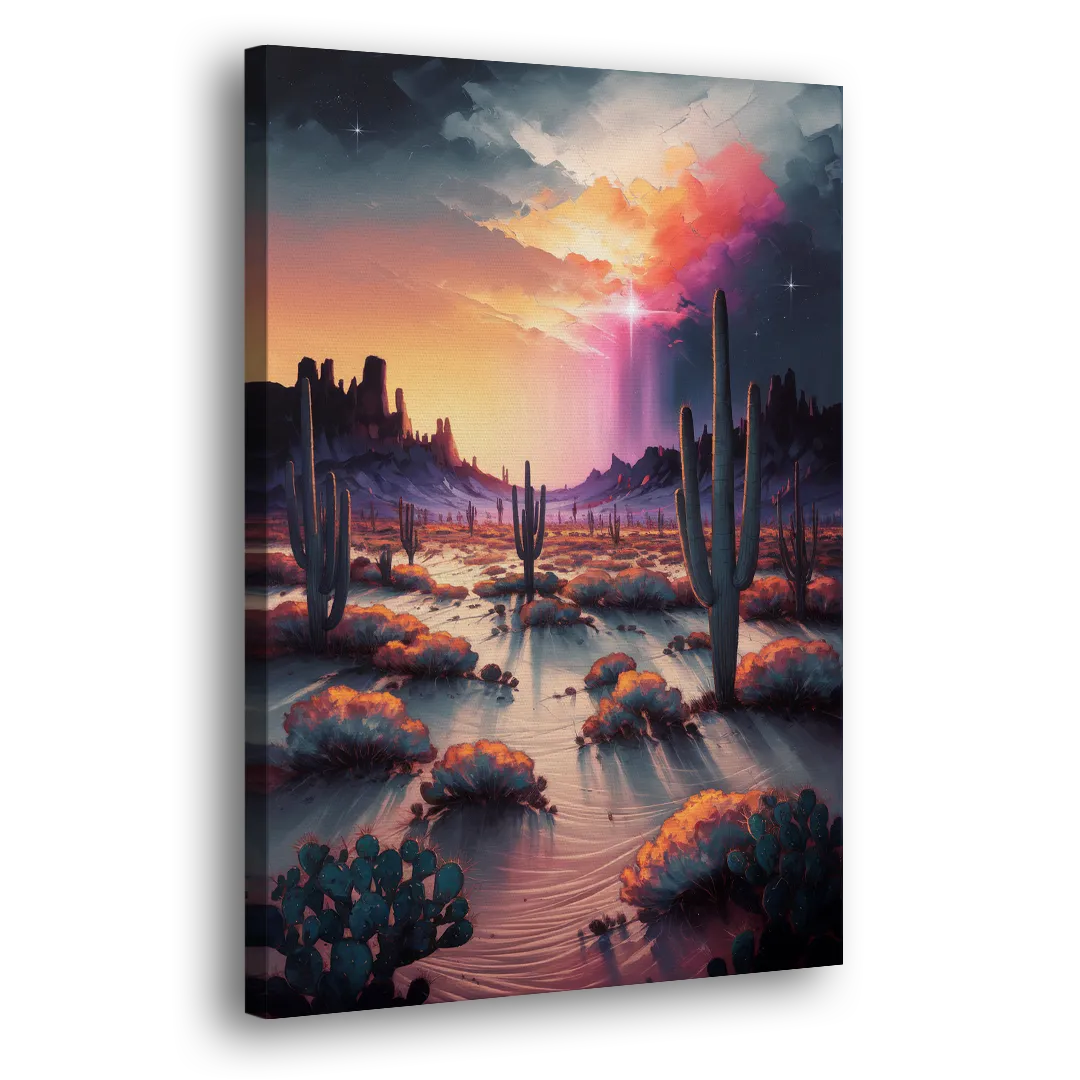 Phoenix Desert Twilight Glow Side - Canvas Wall Art