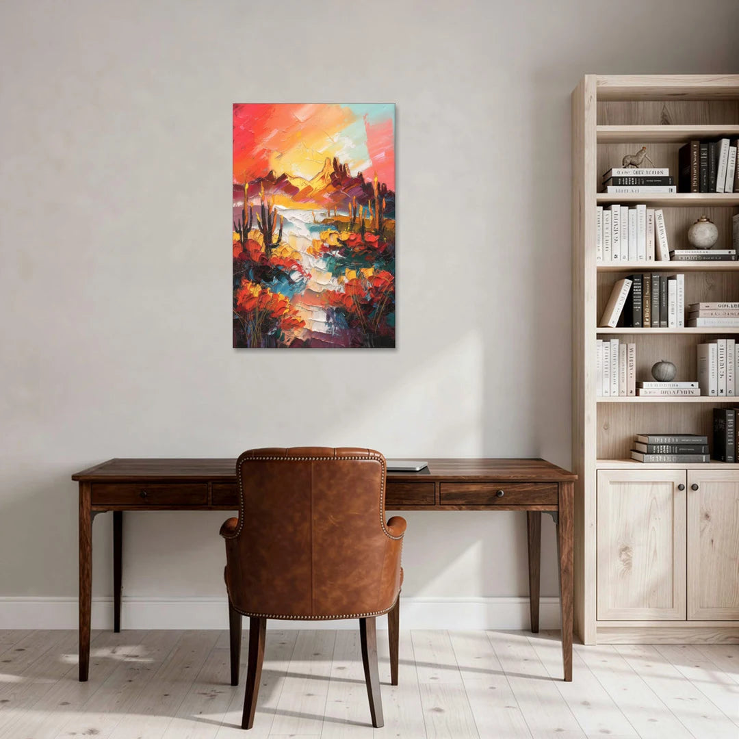 Phoenix Mountain Horizon - Canvas Wall Art - Office - 24x36