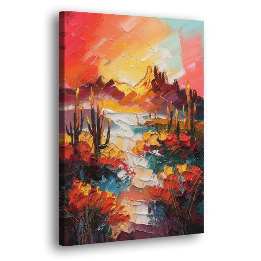 Phoenix Mountain Horizon Side - Canvas Wall Art