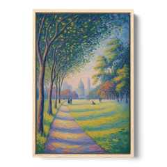 Phoenix Park Tranquility - Oak Framed Canvas Wall Art - Front