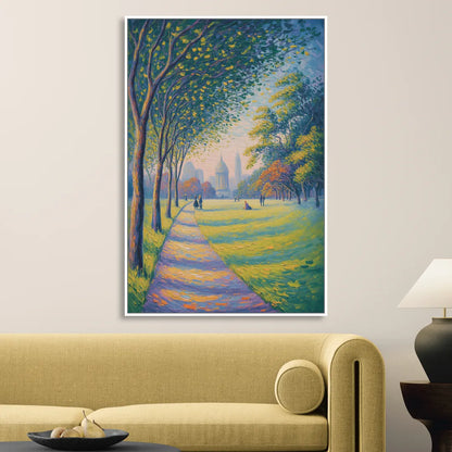 Phoenix Park Tranquility Sitting Room - White Canvas Wall Art
