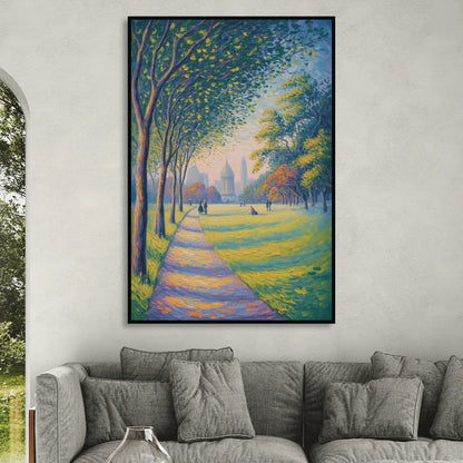Phoenix Park Tranquility Sitting Room - Black Canvas Wall Art
