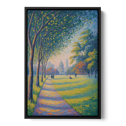 Phoenix Park Tranquility Front - Black Canvas Wall Art