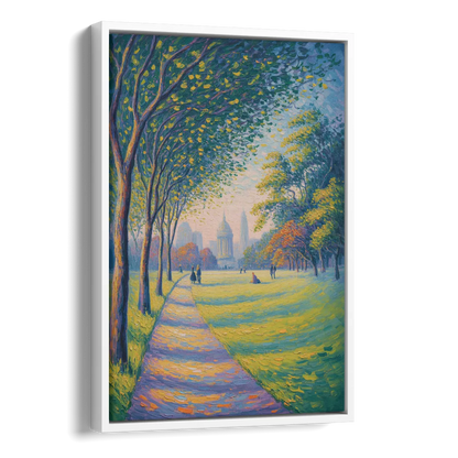 Phoenix Park Tranquility Side - White Canvas Wall Art
