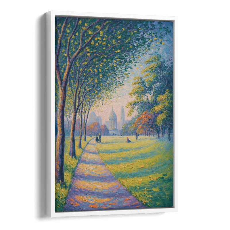 Phoenix Park Tranquility Side - White Canvas Wall Art