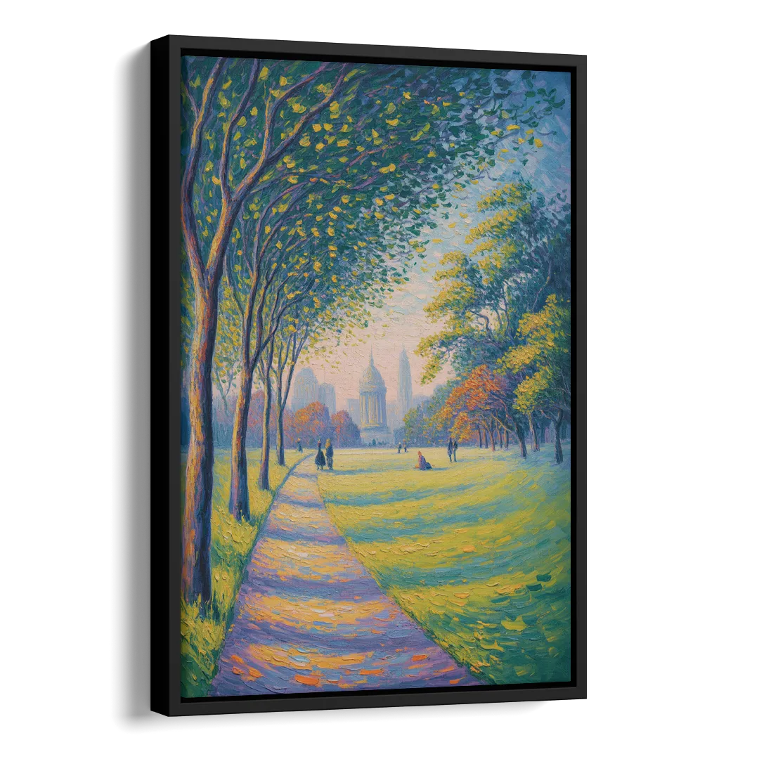 Phoenix Park Tranquility Side - Black Canvas Wall Art