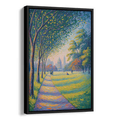 Phoenix Park Tranquility Side - Black Canvas Wall Art