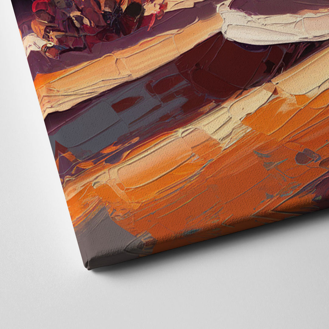 Phoenix Rising Desert Colors Canvas Close Up