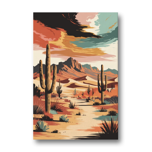 Phoenix Scenic Desert Beauty - Canvas Wall Art - Front