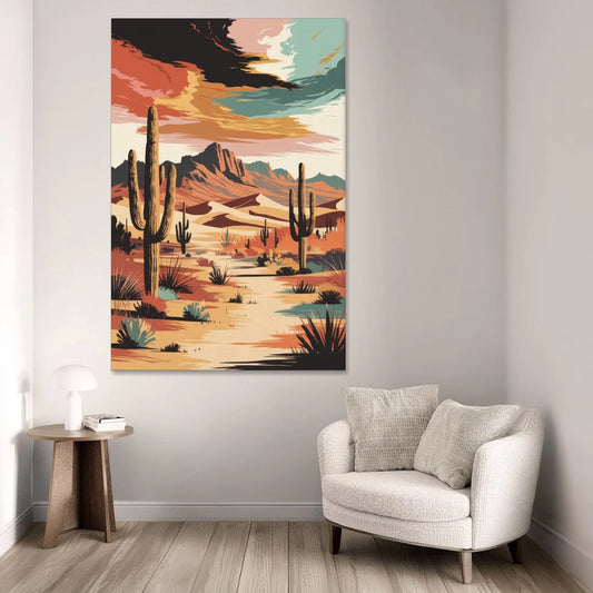 Phoenix Scenic Desert Beauty - Canvas Wall Art - Sofa - 40x60