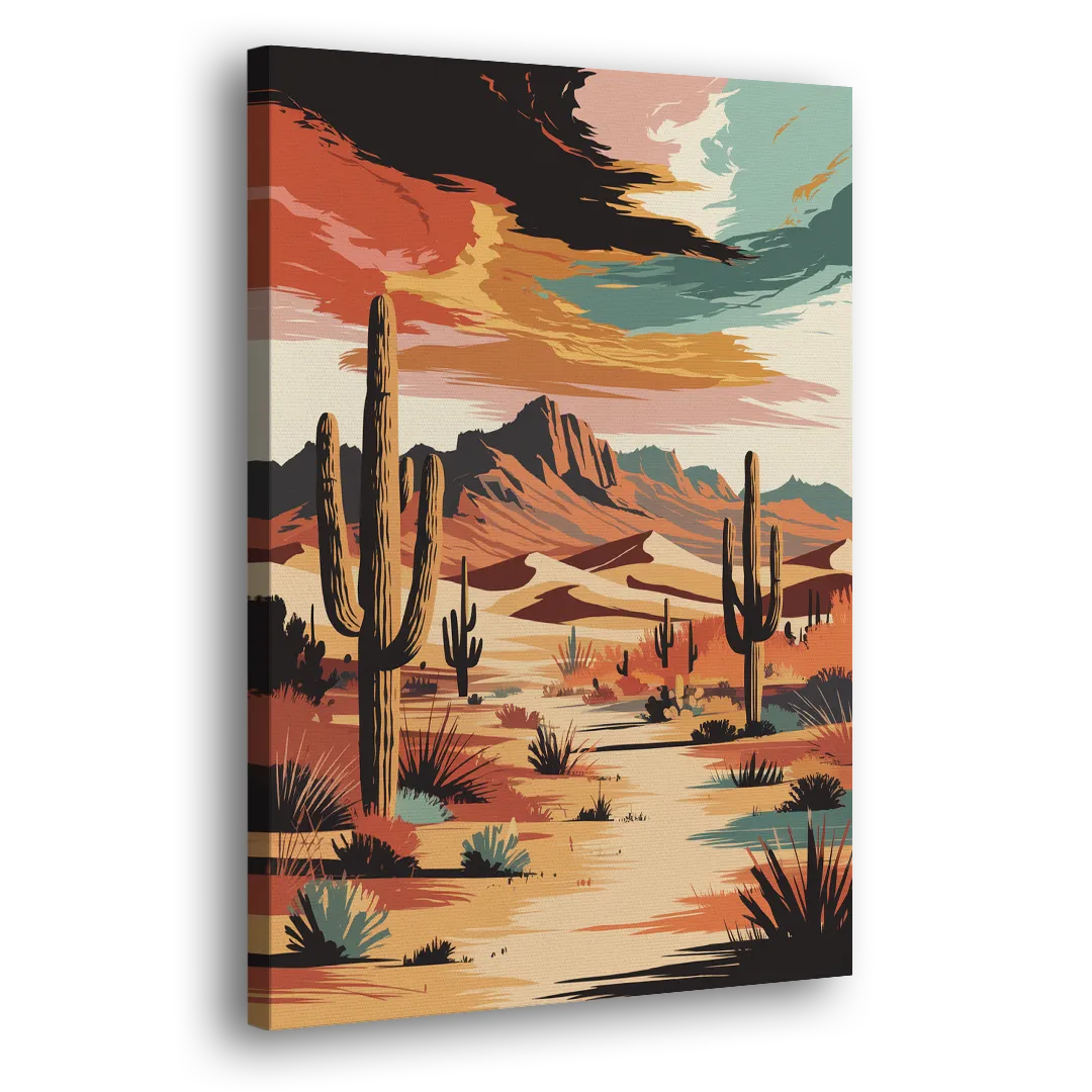 Phoenix Scenic Desert Beauty Side - Canvas Wall Art