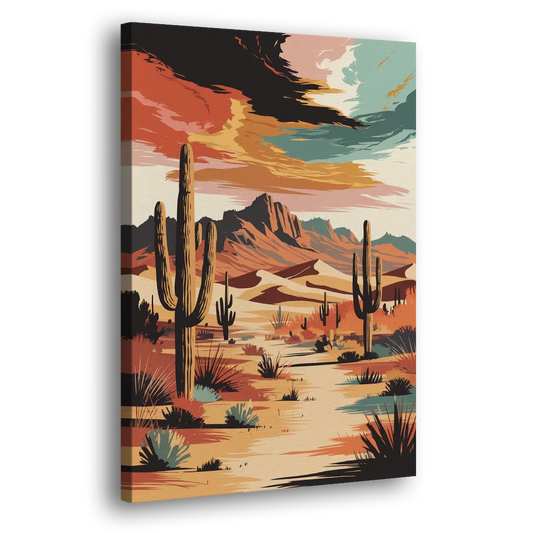 Phoenix Scenic Desert Beauty Side - Canvas Wall Art