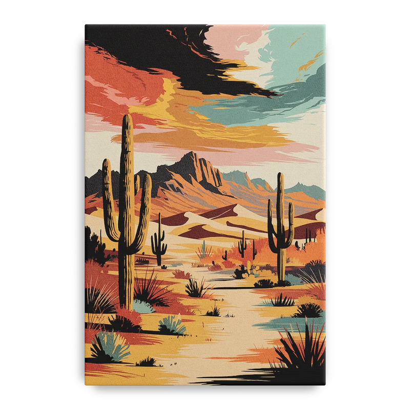 Phoenix Scenic Desert Beauty Front - Canvas Wall Art