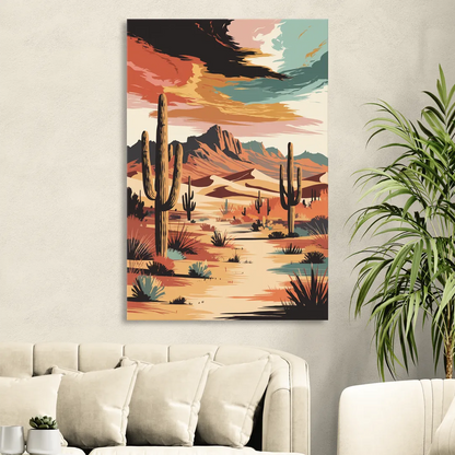 Phoenix Scenic Desert Beauty Sitting Room - Canvas Wall Art