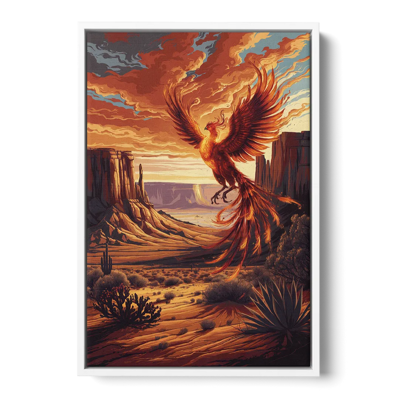 Phoenix Southwest Charm Front - White Canvas Wall Art
