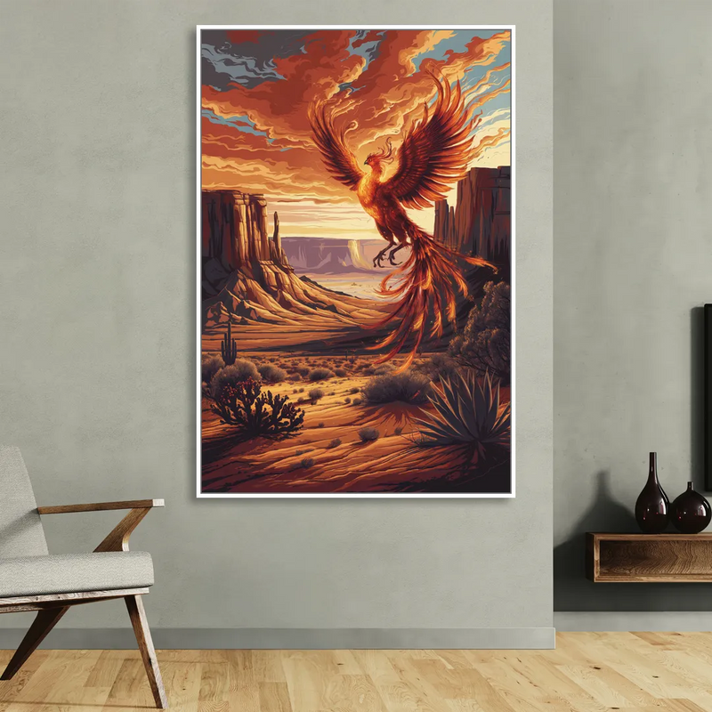 Phoenix Southwest Charm Living Room - White Canvas Wall Art