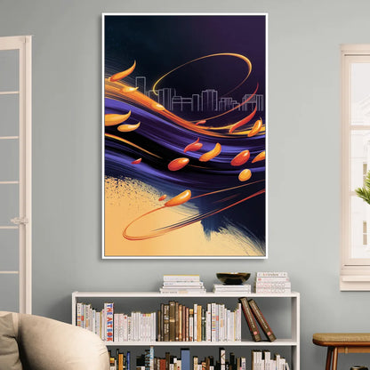 Phoenix Sports Team Pride Living Room - White Canvas Wall Art